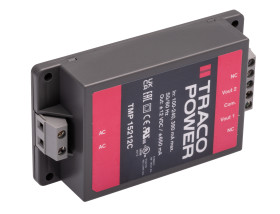 Zasilacz impulsowy nap. wyjściowe: ±12V dc 15W 650mA 2 -wyjścia nap. wejściowe: 120 → 370 V dc, 85 → 264