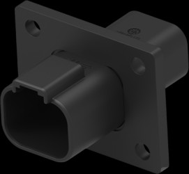 Socket housing, 4 pole, for DEUTSCH DT series, DT04-4P-CL06