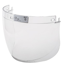 Daszek, Przezroczysty, PC, Twarz, odporność na: Płyny, Roztopiony metal, Przezroczysty