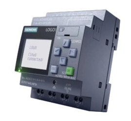 Moduł logiczny LOGO! 12/24RCE, zasilanie wyświetlacza / I/O: 12/24 V DC/przekaźnik, 8 DI (4 AI)/4 DO, 6ED1052-1MD08-0BA2