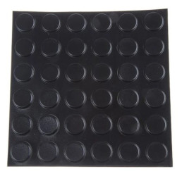 Nóżki antywibracyjne, 20.6mm, Okrągła