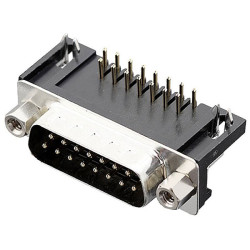 Encitech 2103-2100-02 D-Sub Pin Strip 90&#xB0; 15 Pins Solder Tray 1pc