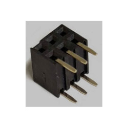 BKL 10122241 SIL socket standard 2 rows 3 Pins/row 1pc