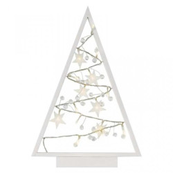 Dekoracje - 15 LED choinka 40 cm 2x AA, ciepła biel, IP20, timer DCWW27