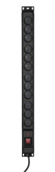 Listwa przeciwprzepięciowa Activejet COMBO/12gn/1,5m/cz (12 x UTE 16 A (3680 W) 1,5m kolor czarny)