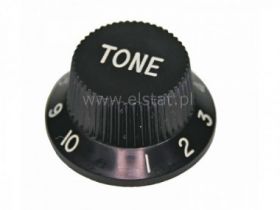 Gałka potencjometru audio 18mm TONE; czarna