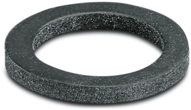 Flat seal, M16, (W x H) 23 x 1.8 mm, NBR, black, for IP68, 3241161