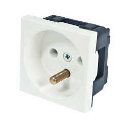 GNIAZDO 230V 45x45 BIAŁE MOSAIC MEDIABOX D-LAN