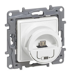 NILOE Stacja ładująca Micro USB 5 V + USB 5 V 2400 mA białe 764596