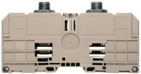 Bolt terminal, bolt connection, 300 mm², 2 pole, 520 A, 8 kV, dark beige, 1028700000