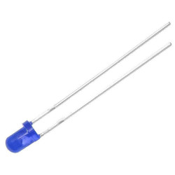 DIODA LED 3mm NIEBIESKA MIGAJĄCA MATOWA DYFUZYJNA