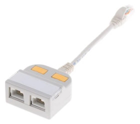 Adapter do złączy RJ, Cat5, 2 portów Bez ekranowania, RJ45, 150 mm