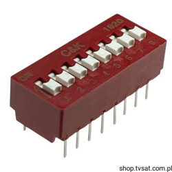 BD08 DS08 DIP Switch 8 Pos DIL-16 Gold Plated DIP16 C&amp;K
