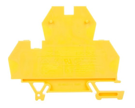 Złączka piętrowa 4-przewodowa 4mm2 żółta EURO 43550N