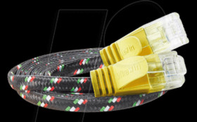 PKW-TOUGH-K6 1.0 GE Cat.6 SLIM tough cable, U/UTP, 1,0 m, yellow