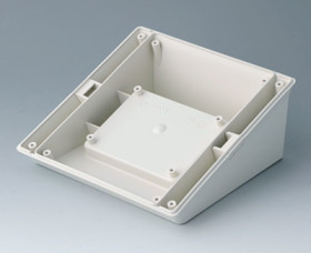 Base, ABS, (W x H) 153 x 63 mm, gray white, B4044827