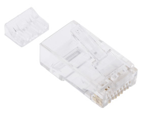 Złącze RJ45 Męski Złącze RJ45 Montaż na kablu Cat6, Cat6a RS PRO, proste, 8P8C-żyłowe