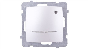 Karo Łącznik Krzyżowy Z Podświetleniem Srebrny Perłowy Łp-4Ss/M/43