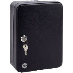 YALE YKB/200/BB2 Key Cabinet 20 Hooks Black, Keep Keys Organised