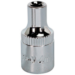 Sealey SP1404 Walldrive&#xAE; Socket 4mm 1/4&quot;sq Drive Fully Polished