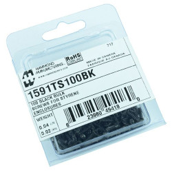 1551 / 1591 Series Hammond Black Replacement Screws 100pk 1591TS100BK