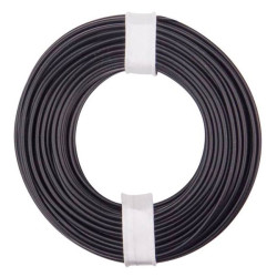Donau 125-011 Strand Wire 1x0.25mm&#xB2; Black 10m for Electronics