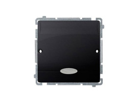SIMON BASIC Wyłącznik hotelowy pojedynczy z podświetleniem LED Imax0 (2) A grafit matowy BMWH1.02/28 KONTAKT SIMON