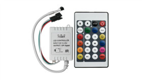 Kontroler Sterownik Rgb Ir Ic Ws2811 24 Przyciski 72W Do 1000 Pikseli Digital