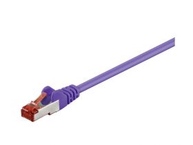 Kabel Patchcord CAT 6 S/FTP PIMF LC RJ45/RJ45 1.5m fioletowy