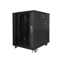 Szafa stojąca 19" 15U Lanberg, 600x800mm, czarna