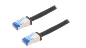 Cq7073s Patch Cord S/Ftp 6A Linka Cu Pe Czarny 5M 26Awg
