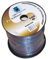 PRZEWOD 2*0.5MM GLOSNIKO CZARN