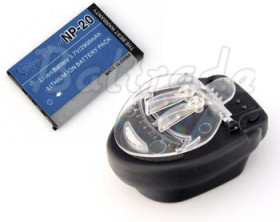 ZESTAW - akumulator NP-20 Li-ion + ładowarka