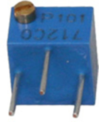 Cermet trimmer potentiometer, 12 turns, 10 kΩ, 0.25 W, THT, lateral, 3266P-1-103LF