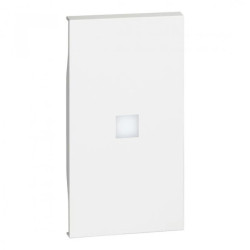 LIVING NOW klawisz z okienkiem podświetlenia 2mod. biały KW01M2X