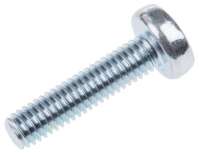 Śruby maszynowe M6 łeb z łbem walcowym soczewkowym Stalowe długość 25.0mm skok 1.0mm