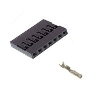 JS-07 Złącze do listew PH 2.54 mini-latch zaciskane na kable 1x7pin - 7-stykowe ( + terminale)