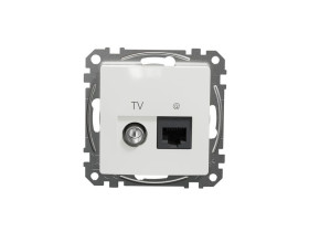 SEDNA DESIGN & ELEMENTS Gniazdo komputerowo-TV (kat.6 UTP) białe SDD111469T SCHNEIDER ELECTRIC