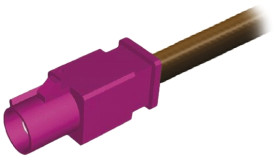 Kabel koncentryczny złącze A SMBA długość 500mm typ kabla RG174 Z zakończeniem