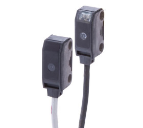 Czujnik optyczny bariera świetlna 19x10x8,2mm Sn: 2m 12-24V DC PNP kabel 2m PUR IP67 OYQ80300