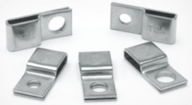 Mounting base, stainless steel, silver, (L x W x H) 23 x 10.2 x 4.5 mm, 151-00838