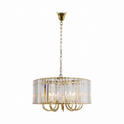 Lampa wisząca PARIS kolor złoty/przezroczysty metal/szkło, 10xE14 IP20 1906/10 Zuma Line