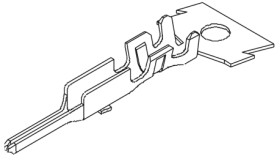 Zacisk zagniatany Męski Molex 28AWG 0.08mm²