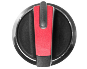 Napęd przełącznika 3 położeniowy IOII 22mm czerwony z podświetleniem z samopowrotem metal mat IP69k Sirius ACT 3SU1052-2BM20