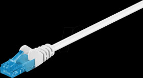 59828 Cat.6a U/UTP patch cable, CU, white, 5,0 m