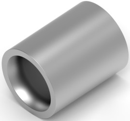 Butt connector, uninsulated, 8.0 mm², AWG 8, gray, 9.53 mm, 34318