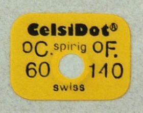 CelsiDot®-znacznik temperatury, samoprzylepna etykieta termoczułaCD-60°C, opakowanie 24 etykiety