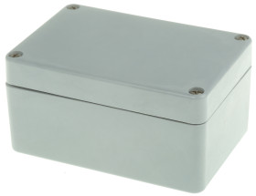 Obudowa Poliester szerokość zew. 75 mm długość zew. 110 mm wys. zew. 55 mm Fibox IP65 Szary