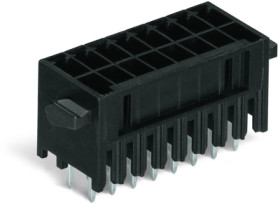 Pin header, 6 pole, pitch 3.5 mm, straight, black, 713-1403/037-000