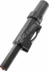 SLS 10 B SW Wtyk izolowany 4mm, prosty, przyłącze lutowane, 30A, czarny, Hirschmann, 931824100, SLS10BSW